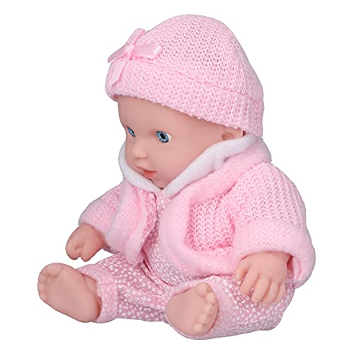 Yunseity Wiedergeborenes Babypuppe, 8 Zoll Abnehmbare Neugeboren Babypypen für GeburtstagsgesgesGenke (Q8G-002 Pink Fadenmantel) von Yunseity