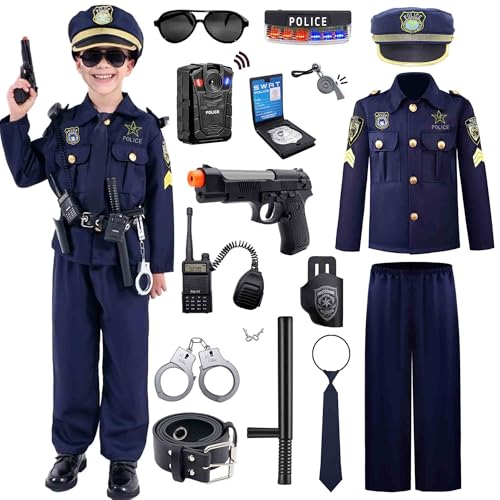 Polizei kostüm für kinder, Cosplay-polizei für Kinder, Polizei Kostüm Kinder with Accessoires für Boys Girls, Polizeibeamten-kostüm für Kinder für Polizei Ausrüstung Halloween Kostüm Kinder (3-5 Jahr) Polizei kostüm für kinder, Cosplay-polizei für Kinder, Polizei Kostüm Kinder with Accessoires für Boys Girls, Polizeibeamten-kostüm für Kinder für Polizei Ausrüstung Halloween Kostüm Kinder (3-5 Jahr) von Yunsuelo