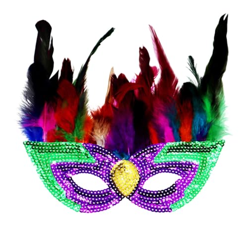 Yunyahe Venezianische Maske Damen Herren Dress Up Maskenball Verbessertes Karnevals Partykostüm mit Requisiten für Festliche Auftritte Damen Maske Fasching für Halloween Karneval Party Kostüm von Yunyahe