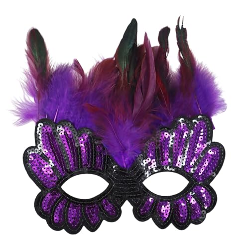 Yunyahe Venezianische Maske Damen Herren Dress Up Maskenball Verbessertes Karnevals Partykostüm mit Requisiten für Festliche Auftritte Damen Maske Fasching für Halloween Karneval Party Kostüm von Yunyahe