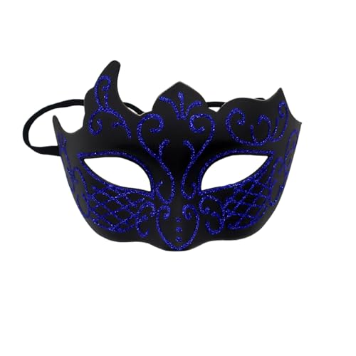 Yunyahe Venezianische Maske Herren Damen, Maskenball Masquerade Mask, Maskenball Masken Kostüm für Karneval Party Maskerade Mottoparty Cosplay Fasching Verkleidung Halbes Gesicht Karnevalsmaske von Yunyahe