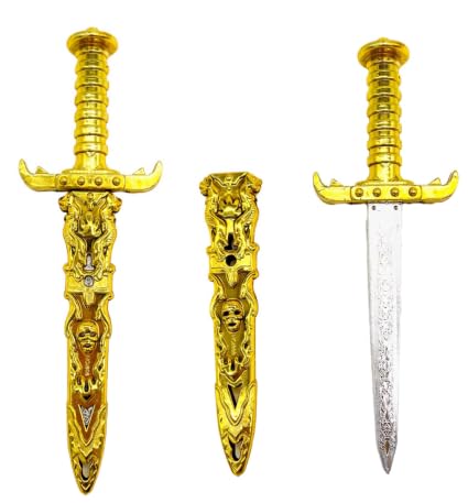 Yuqilin 2 Stück Plastik Gefälschter Dolch Schwert Kinder Realistisch Fake Messer Spielzeug Retro Fake Knife Ergonomisch Piratenschwerter Schwert Spielzeug für Kindertag Mottopartys Halloween Yuqilin 2 Stück Plastik Gefälschter Dolch Schwert Kinder Realistisch Fake Messer Spielzeug Retro Fake Knife Ergonomisch Piratenschwerter Schwert Spielzeug für Kindertag Mottopartys Halloween von Yuqilin