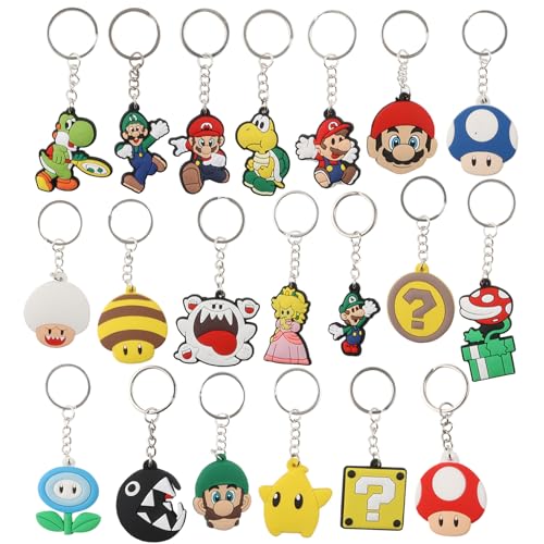 Yuqilin 20 Stück Super Mario Schlüsselanhänger, Persönlichkeit Schlüsselanhänger, Universal Schlüsselanhänger Cute, für Jungen und Mädchen, Geburtstagsgeschenk, Dekorative Accessoires Yuqilin 20 Stück Super Mario Schlüsselanhänger, Persönlichkeit Schlüsselanhänger, Universal Schlüsselanhänger Cute, für Jungen und Mädchen, Geburtstagsgeschenk, Dekorative Accessoires von Yuqilin