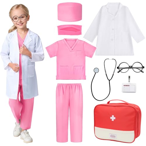 Yuragim Arztkoffer Kinder Kostüm Arzt Arztkittel Kinder Doktorkoffer Kinder Verkleidungskiste mit Doktor Rollenspiel Zubehör Fasching Kinder Jungen Mädchen Spielzeug ab 3 Jahre Yuragim Arztkoffer Kinder Kostüm Arzt Arztkittel Kinder Doktorkoffer Kinder Verkleidungskiste mit Doktor Rollenspiel Zubehör Fasching Kinder Jungen Mädchen Spielzeug ab 3 Jahre von Yuragim