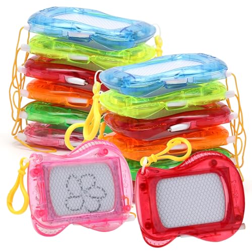 Yuragim Mini Maltafel Zaubertafel, 12 Stück Magnetische Maltafel Zaubertafel, Schlüsselanhänger, Doodle Board für Bildung, Lernen, Reisen, Mitgebsel Kindergeburtstag Ostern Geschenk für Kinder Yuragim Mini Maltafel Zaubertafel, 12 Stück Magnetische Maltafel Zaubertafel, Schlüsselanhänger, Doodle Board für Bildung, Lernen, Reisen, Mitgebsel Kindergeburtstag Ostern Geschenk für Kinder von Yuragim
