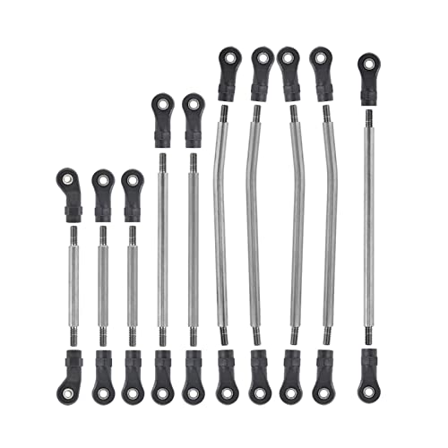 Yurefax 10-teiliges Metallverbindungsset for Aufhängung, Lenkgestänge, Panhardstab, RC-Crawler im Maßstab 1/10, 324 mm Radstand, for Traxxas, for TRX4 Defender Querlenkerverbindung Yurefax 10-teiliges Metallverbindungsset for Aufhängung, Lenkgestänge, Panhardstab, RC-Crawler im Maßstab 1/10, 324 mm Radstand, for Traxxas, for TRX4 Defender Querlenkerverbindung von Yurefax