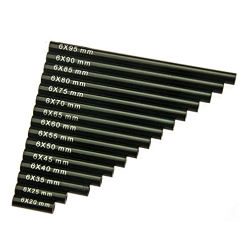 Yurefax 17-teiliges Metall-Verbindungsstangen-Set, 20–100 mm, for 1/10 RC-Raupenauto, for Axial, for SCX10 CC01 AX10 F350 D90 CX10 Querlenkerverbindung von Yurefax