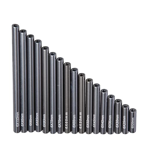 Yurefax 17-teiliges Verbindungsstangen-Kit aus Metall 20/25/30/35/40/45/50/55/60/65/70/75/80/85/90/95/100 mm 1:10 RC Crawler, for Axial, for SCX10 Querlenkerverbindung(Black) von Yurefax