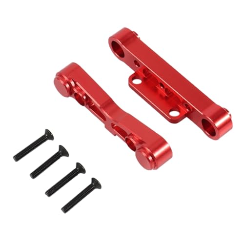 Yurefax 1Set Metallhalterung for den hinteren unteren Querlenker, for Arrma, for Kraton, for Senton, for Typhon, for Talion, for 1/8 RC-Auto Aufhängeglied(Red) von Yurefax