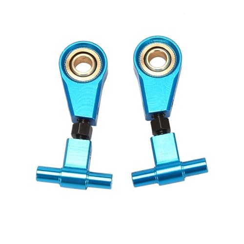 Yurefax 2 Paar verstellbare vordere obere Querlenker und hintere obere Schwingarme aus Aluminiumlegierung, for Tamiya, for TT02 Querlenkerverbindung(Blue) von Yurefax