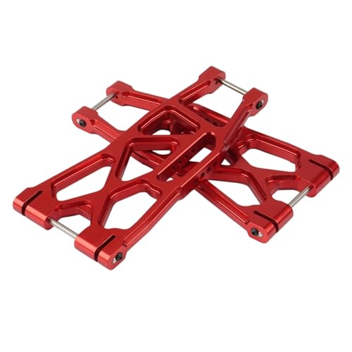 Yurefax 2 Stück Metall-Aufhängungsarme vorne und hinten, for Traxxas, for X-Maxx 6S 8S 1/5 RC-Auto Querlenkerverbindung(Red) von Yurefax