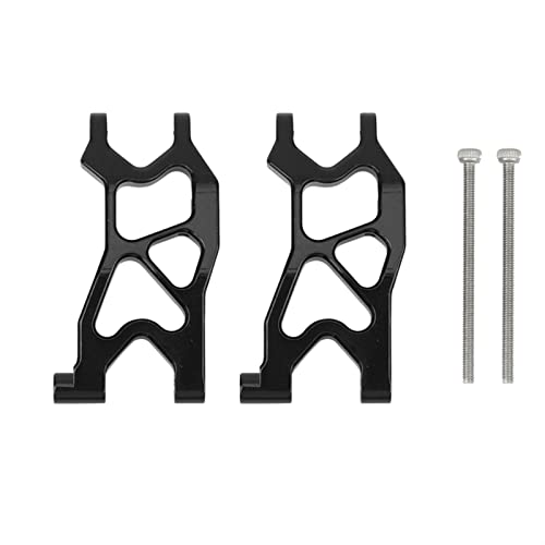 Yurefax 2 Stück Metall-Vorderradaufhängungsarme, for Axial, for Yeti AX90052 AXI90069 1/18 RC Auto Querlenkerverbindung(Black) von Yurefax