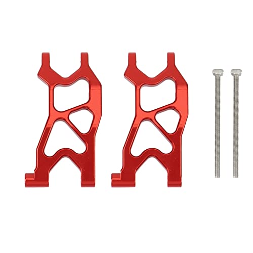 Yurefax 2 Stück Metall-Vorderradaufhängungsarme, for Axial, for Yeti AX90052 AXI90069 1/18 RC Auto Querlenkerverbindung(Red) von Yurefax