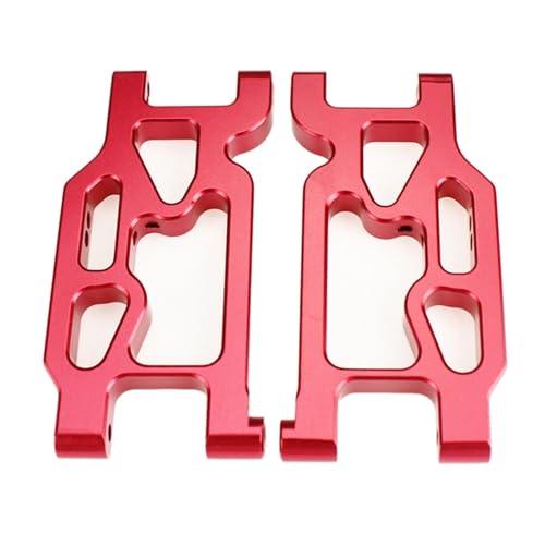 Yurefax 2 Stück Schwingarme aus Aluminiumlegierung for die Vorderradaufhängung, for Wltoys, for 104001 1/10 RC-Auto Querlenkerverbindung(Red) von Yurefax