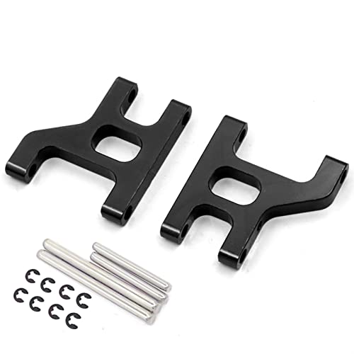 Yurefax 2 Stücke Metall Vorderradaufhängung Schwingarme 1/10 RC Crawler Auto, for Tamiya, for CC01 CC-01 Querlenkerverbindung(Black) von Yurefax