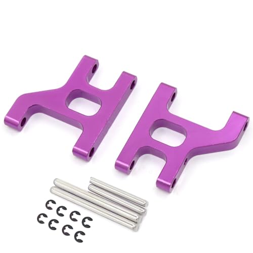 Yurefax 2 Stücke Metall Vorderradaufhängung Schwingarme 1/10 RC Crawler Auto, for Tamiya, for CC01 CC-01 Querlenkerverbindung(Purple) von Yurefax
