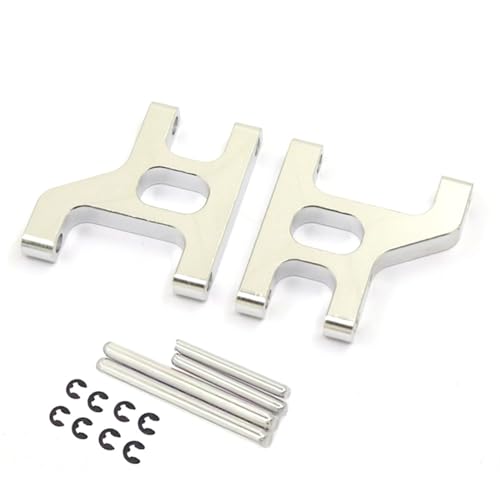 Yurefax 2 Stücke Metall Vorderradaufhängung Schwingarme 1/10 RC Crawler Auto, for Tamiya, for CC01 CC-01 Querlenkerverbindung(Silver) von Yurefax