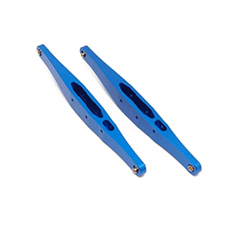Yurefax 2-teilige Metall-Hinterrad-Längslenker-Aufhängungsstange, for Losi, for Baja Rey 2.0 V2, for Ford, for Raptor 1/10 4WD RC-Auto-Upgrade-Teile Querlenkerverbindung(Blue) von Yurefax