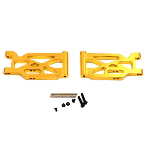 Yurefax 2-teilige Schwingarme aus Aluminiumlegierung for die Vorderradaufhängung, for Wltoys, for 104001 1/10 RC-Auto Querlenkerverbindung(Yellow) von Yurefax