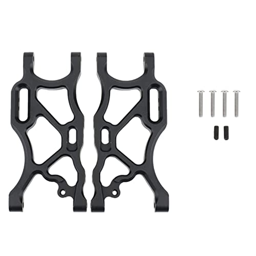 Yurefax 2-teiliger hinterer unterer Querlenker aus Metall, for ARRMA 1/7 Limitless Infraction 6S 1/8, for Typhon 6S RC-Auto-Upgrade-Teile Querlenkerverbindung(Black) von Yurefax