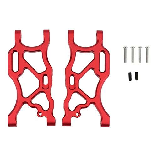 Yurefax 2-teiliger hinterer unterer Querlenker aus Metall, for ARRMA 1/7 Limitless Infraction 6S 1/8, for Typhon 6S RC-Auto-Upgrade-Teile Querlenkerverbindung(Red) von Yurefax