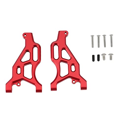 Yurefax 2-teiliger vorderer unterer Querlenker aus Metall, for ARRMA 1/7 Limitless Infraction 6S 1/8, for Typhon 6S RC-Auto-Upgrade-Teile Querlenkerverbindung(Red) von Yurefax