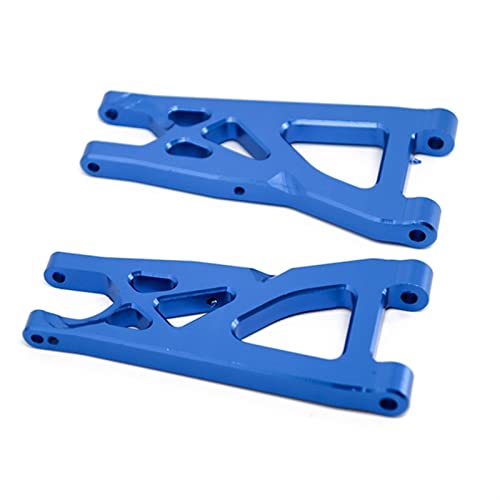 Yurefax 2-teiliges Metall-Vorderradaufhängungsarmset for Arrma 1/10, for SENTON, for VORTEKS, for Typhon, for Big Rock, for Granite RC Car Upgrade-Teile Querlenkerverbindung(Blue) von Yurefax