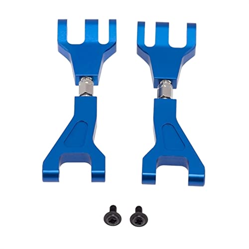 Yurefax 2Pcs Aluminium Vorne Hinten Oberen Querlenker, for 1/10, for Redcat, for Blackout XTE SC XBE (Pro) Upgrade Teile Zubehör Querlenkerverbindung(Blue) von Yurefax