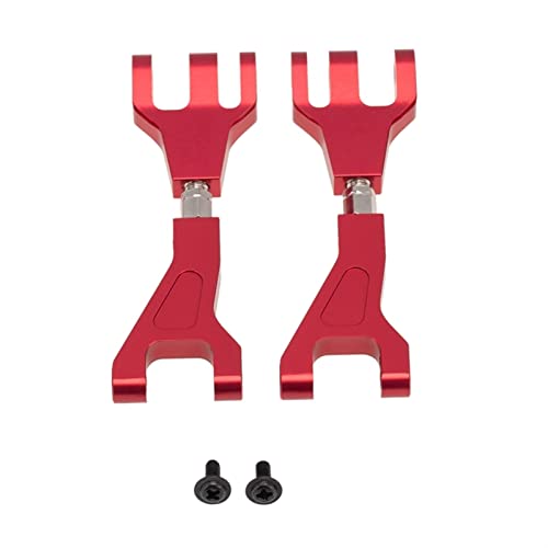 Yurefax 2Pcs Aluminium Vorne Hinten Oberen Querlenker, for 1/10, for Redcat, for Blackout XTE SC XBE (Pro) Upgrade Teile Zubehör Querlenkerverbindung(Red) von Yurefax