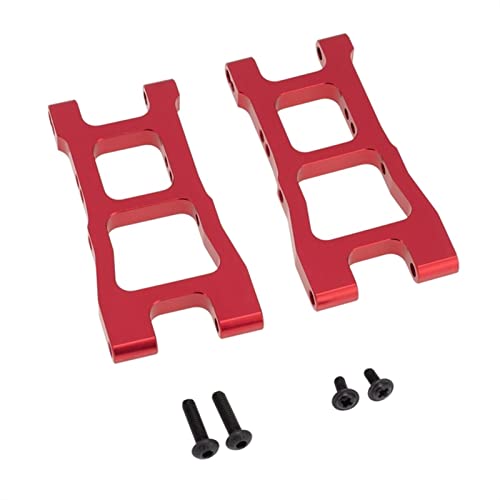 Yurefax 2Pcs Aluminium Vorne Hinten Unten Suspension Arme, for 1/10, for Redcat, for Blackout XTE SC XBE (Pro) Upgrade Teile Zubehör Querlenkerverbindung(Red) von Yurefax