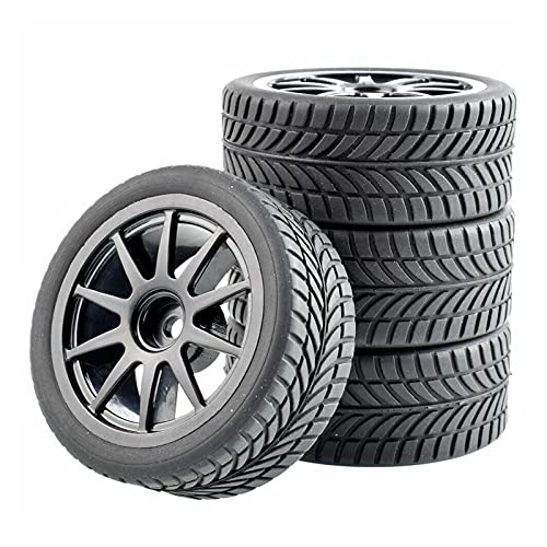 Yurefax 4 Stück Grip-Reifen, Schwammrad einsetzen, for HSP Racing, 1/10 1:10 On-Road Car RC 910-6085 RC-Autoreifen(910B-6085) von Yurefax