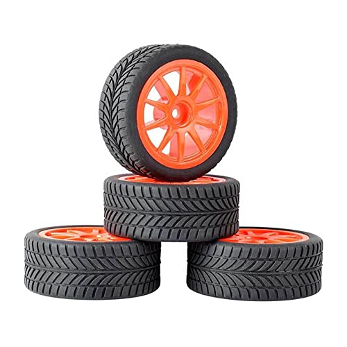Yurefax 4 Stück Grip-Reifen, Schwammrad einsetzen, for HSP Racing, 1/10 1:10 On-Road Car RC 910-6085 RC-Autoreifen(910R-6085) von Yurefax