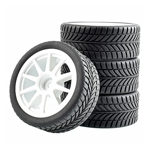 Yurefax 4 Stück Grip-Reifen, Schwammrad einsetzen, for HSP Racing, 1/10 1:10 On-Road Car RC 910-6085 RC-Autoreifen(910W-6085) von Yurefax
