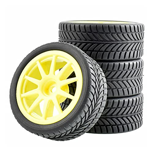 Yurefax 4 Stück Grip-Reifen, Schwammrad einsetzen, for HSP Racing, 1/10 1:10 On-Road Car RC 910-6085 RC-Autoreifen(910Y-6085) von Yurefax