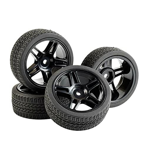 Yurefax 4 Stück Speed ​​Tires Radeinsatz Schwamm, for HSP, 1/10 1:10 Tourenwagen RC 905-6091 RC-Autoreifen(905B-6091) von Yurefax