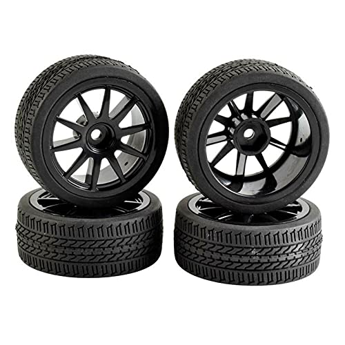 Yurefax 4 stücke Speed ​​Tires Rad Einsatz Schwamm, for HSP, for HPI, 1/10 1:10 Tourenwagen RC 910-6091 RC-Autoreifen(910B-6091) von Yurefax
