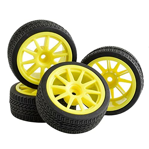 Yurefax 4 stücke Speed ​​Tires Rad Einsatz Schwamm, for HSP, for HPI, 1/10 1:10 Tourenwagen RC 910-6091 RC-Autoreifen(910Y-6091) von Yurefax