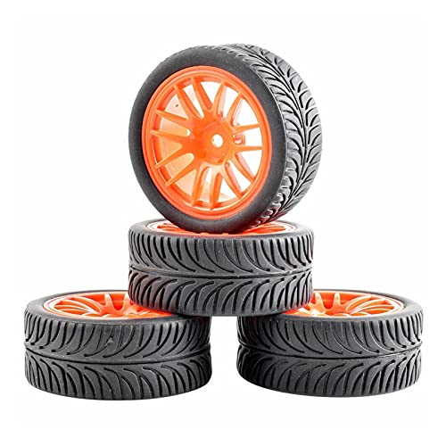 Yurefax 4-teiliges Grip-Reifenrad, for HSP, for HPI Racing, 1/10 1:10 On-Road Car RC 9062-8007 RC-Autoreifen(9062R-8007) von Yurefax