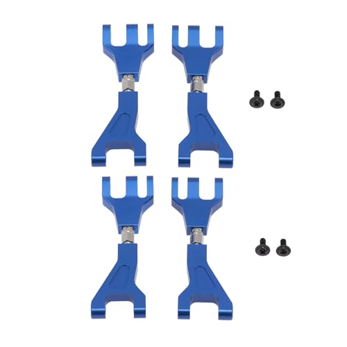Yurefax 4Pcs Aluminium Vorne Hinten Oberen Querlenker 1/10, for Redcat, for Blackout XTE SC XBE (Pro) Upgrade Teile Zubehör Aufhängeglied(Blue) von Yurefax