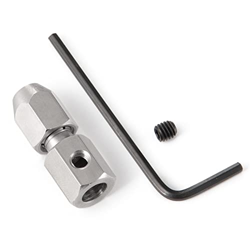 Yurefax 5 Teile/Satz RC Boot Flexible Kupplung 3,17mm/4mm/5mm/6mm CNC Edelstahl Flex Collet Koppler Querlenkerverbindung(3.17mm) von Yurefax