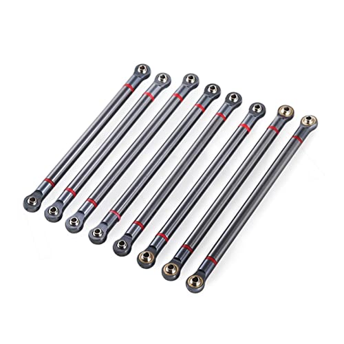 Yurefax 8-teiliges Verbindungsstück aus Aluminiumlegierung, 313 mm Radstand, 1/10 RC-Raupenauto, for Axial, for SCX10 RGT 86100 Querlenkerverbindung Yurefax 8-teiliges Verbindungsstück aus Aluminiumlegierung, 313 mm Radstand, 1/10 RC-Raupenauto, for Axial, for SCX10 RGT 86100 Querlenkerverbindung von Yurefax