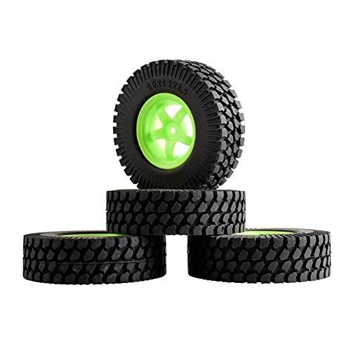 Yurefax ABS-Rad 1,9 Zoll Gummi 98 mm Reifen, for HSP, 1/10 1:10 Kletterauto RC 6030-T133 RC-Autoreifen(6030W-T133) von Yurefax