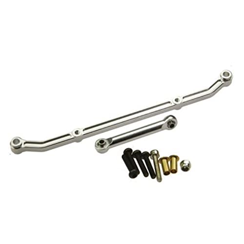 Yurefax Aluminium-Lenkgestänge 1/10, for Axial, for SCX10 RC Rock Crawler Car Querlenkerverbindung(Sliver) von Yurefax