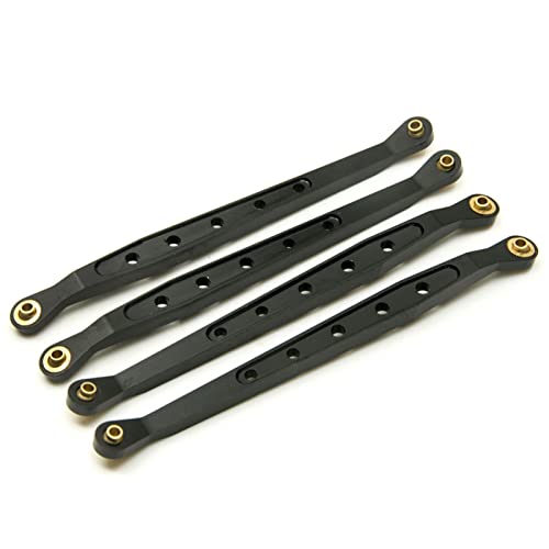 Yurefax Aluminiumlegierung Obere untere Aufhängung Schaltgestänge Stange Gestänge 1/10 RC Crawler, for Axial, for Wraith 90018 Querlenkerverbindung(Lower Black) von Yurefax