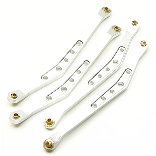 Yurefax Aluminiumlegierung Obere untere Aufhängung Schaltgestänge Stange Gestänge 1/10 RC Crawler, for Axial, for Wraith 90018 Querlenkerverbindung(Upper Sliver) von Yurefax