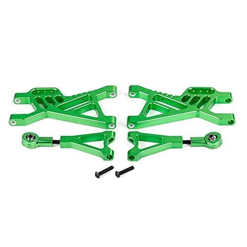 Yurefax CNC Metall Hinten Suspension A Arm Set, for 1/5, for HPI Rovan KM, for Baja 5B SS 5T Rc Auto Spielzeug Teile Querlenkerverbindung(Green) von Yurefax