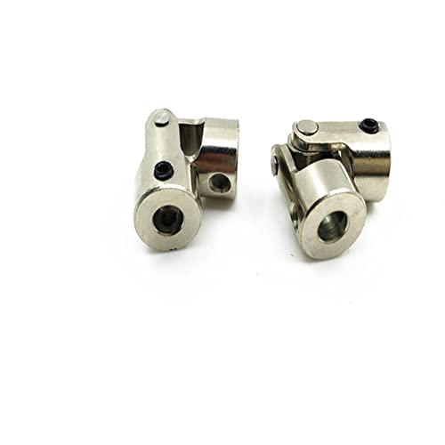 Yurefax Edelstahl-Metall-Schiffsmodell-Bootsverbindung, for D90 SCX10 RC-Autobootsanschluss 4 bis 3,17 mm 5 bis 5 mm 6 bis 6 mm Querlenkerverbindung(4 to 3mm 2pcs) von Yurefax