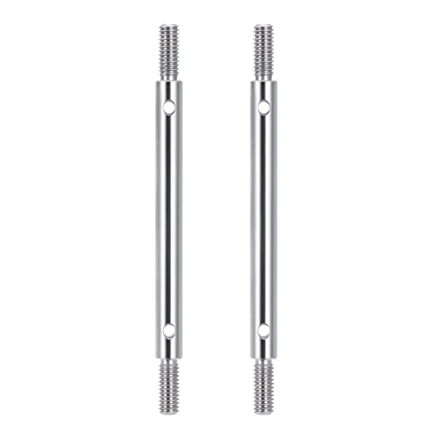 Yurefax Edelstahl-Verbindungsstange TRX4 Refit-Zubehör 70 mm Länge 1/10, for Traxxas, for TRX-4 RC Crawler Car Querlenkerverbindung(2PCS) von Yurefax