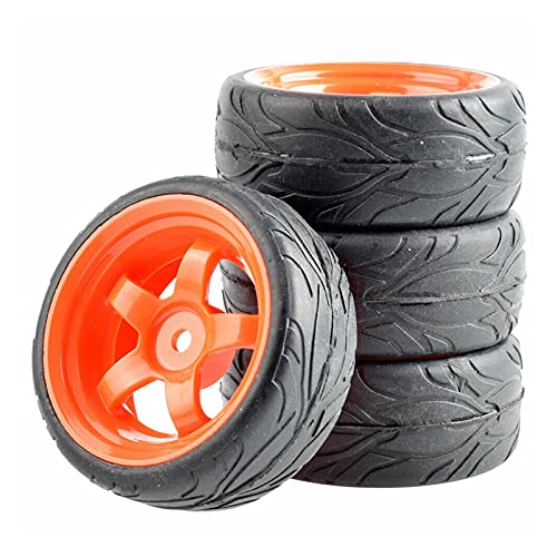 Yurefax Flache Racing Reifen Reifen Felge, for HSP, for HPI, 1:10 On-Road Auto RC 6030-6084 RC-Autoreifen(6030R-6084) von Yurefax
