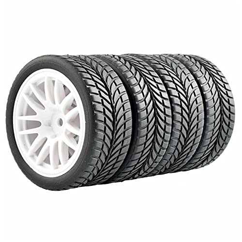 Yurefax Grip Reifen Rad, for HSP, for HPI, 1/10 1:10 On-Road Speed ​​Car RC 9062-6085 RC-Autoreifen(9062W-6085) von Yurefax